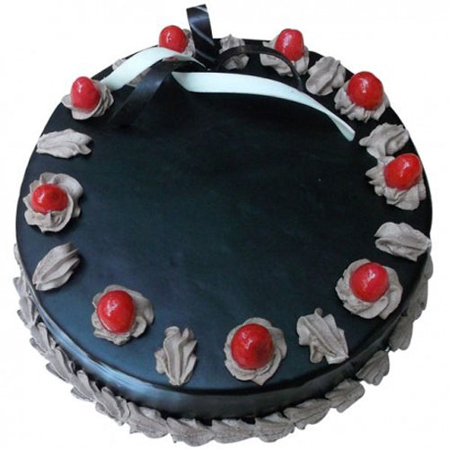 Chocolate Truffle Cake With Cherry - The Cake King