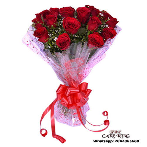 10 Red Roses Bookey - The Cake King