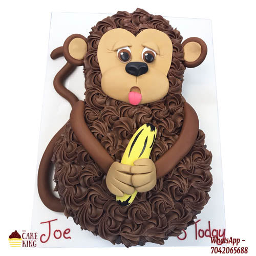 Monkey Face Cartoon Cake - The Cake King