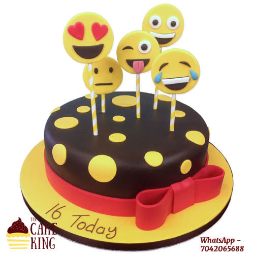Customised Emojis Cake - The Cake King